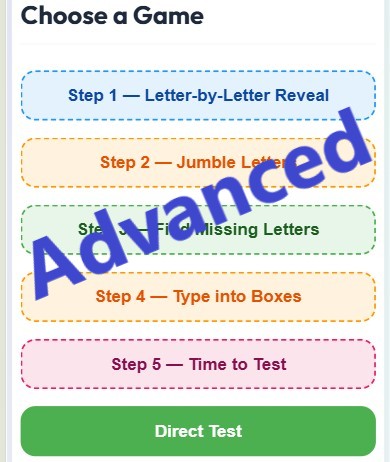 Adaptive Spelling Learner - Practise spelling words that are tailored to your level.